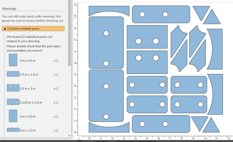 Pre-nested uploads allowed