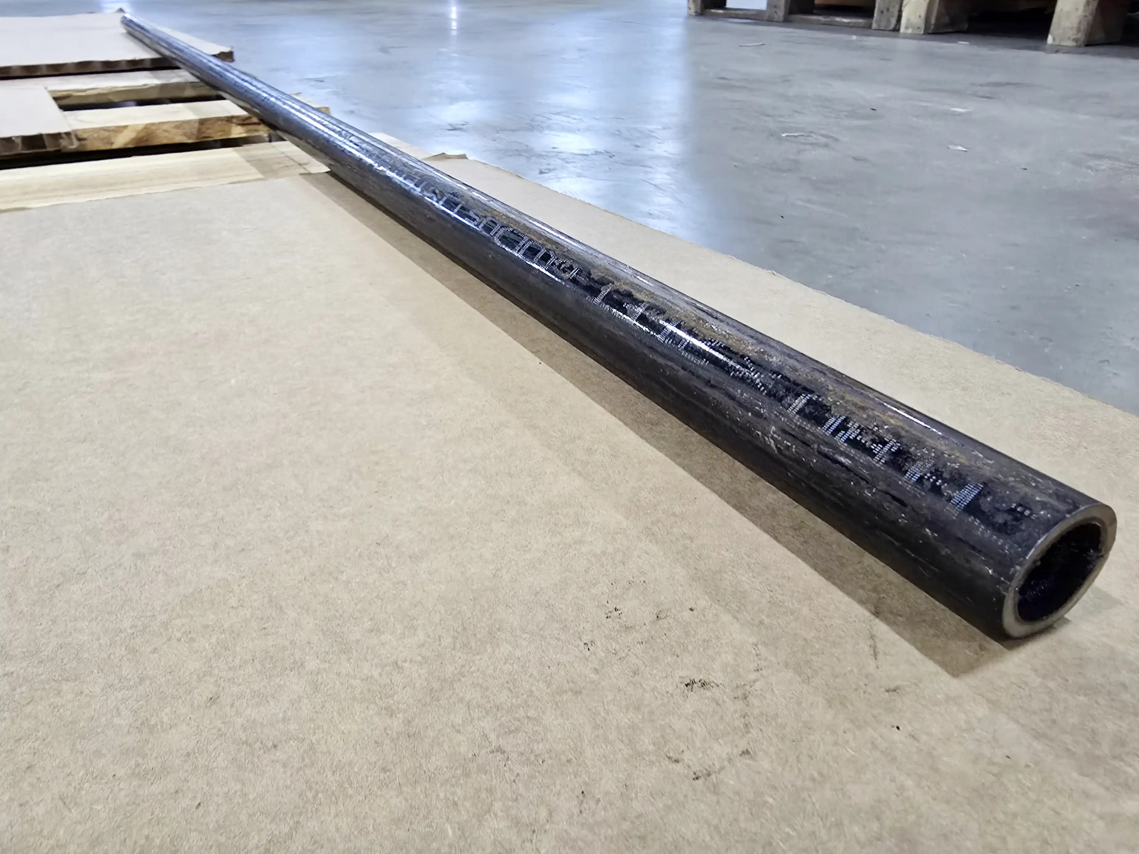 A53 steel pipe on the shop floor