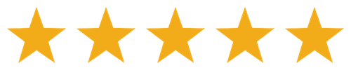 5 yellow star rating