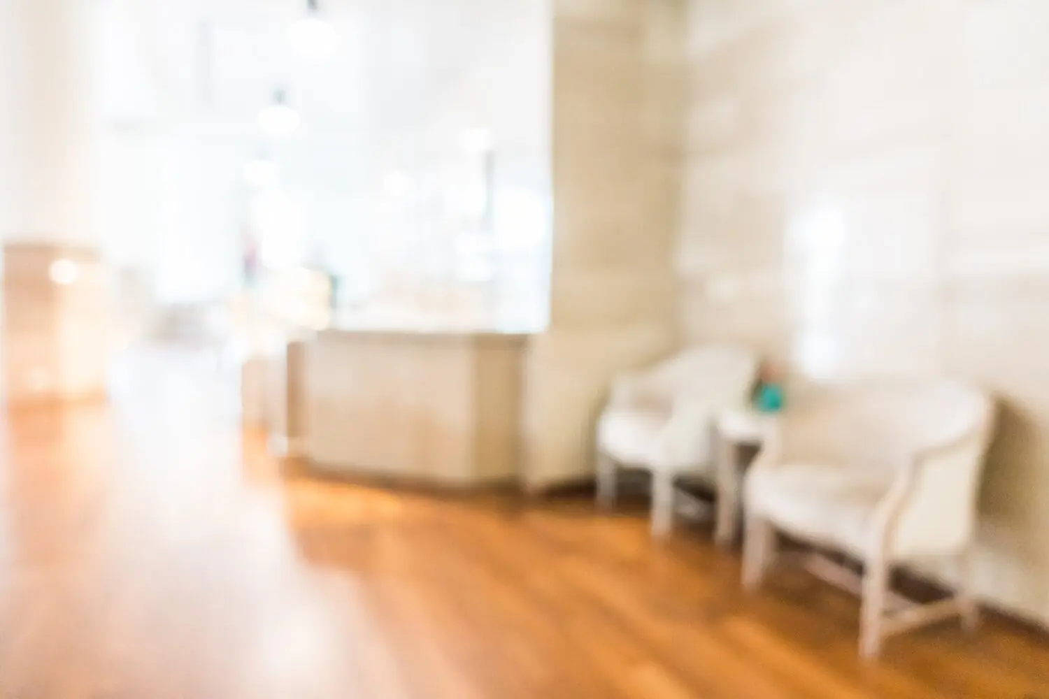 Comfortable reception and waiting area inside a medical detox and addiction treatment center