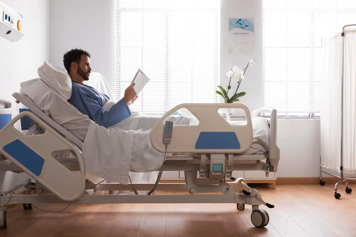Patient resting in a private medical detox room while receiving supervised withdrawal care