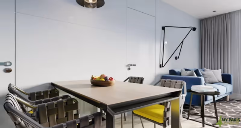 Small studio apartment with kitchen