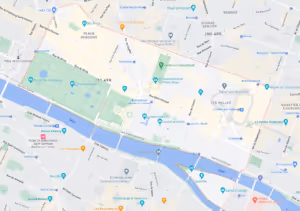 Paris Arrondissement 1 Zoom Map