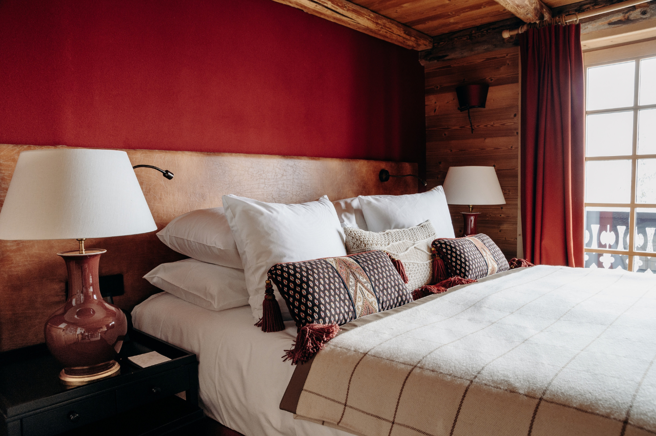 Chambre Chalets Mont d'Arbois, an exceptional place nestled in the heights of Megève