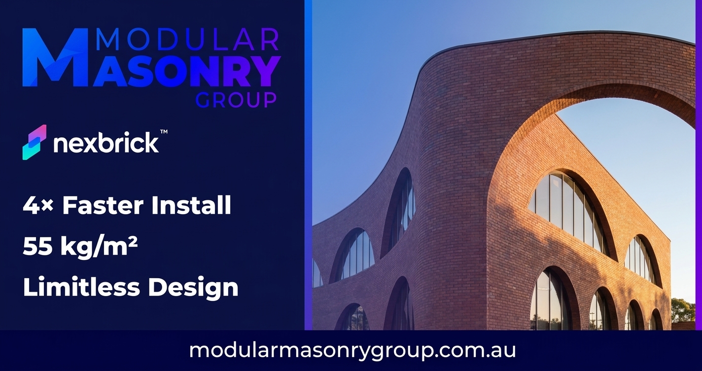 Nexbrick™ | Australia's Lightweight Mechanically Fixed Brick Facade System