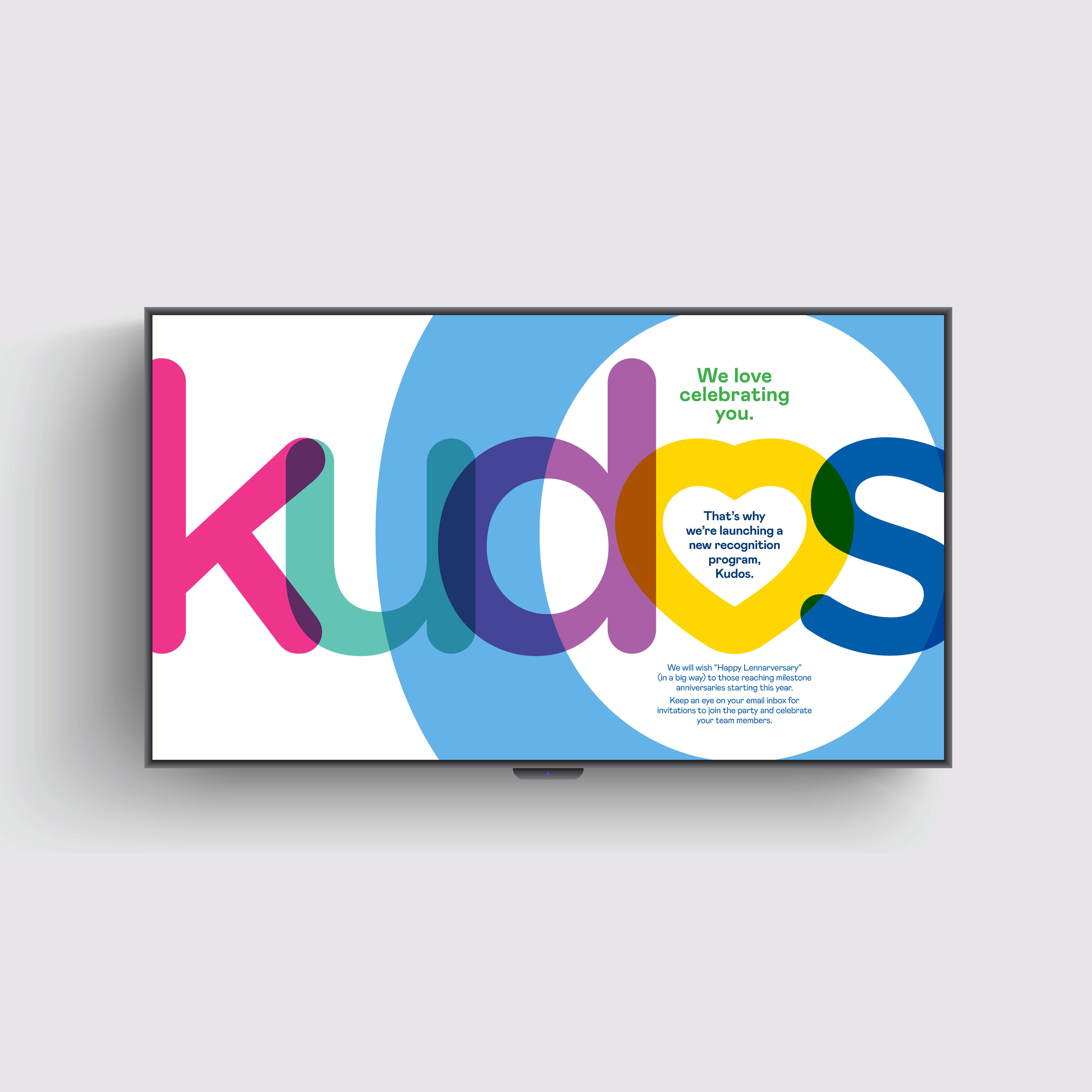 Mockup of a digital sign