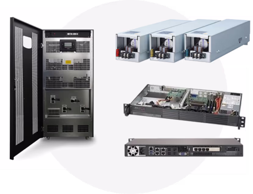 Hệ thống server
UPS
Biến tần
Bộ khuếch đại   & mô-đun âm thanh