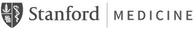 Stanford Medicine logo with shield symbol and text.