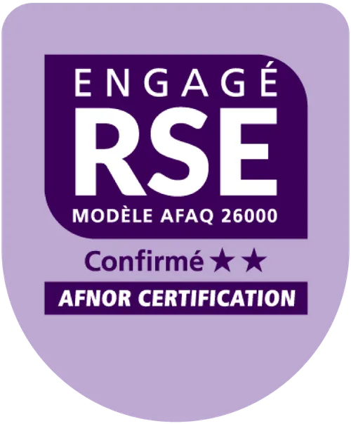 Label "Engagé RSE" par l'AFNOR au niveau confirmé