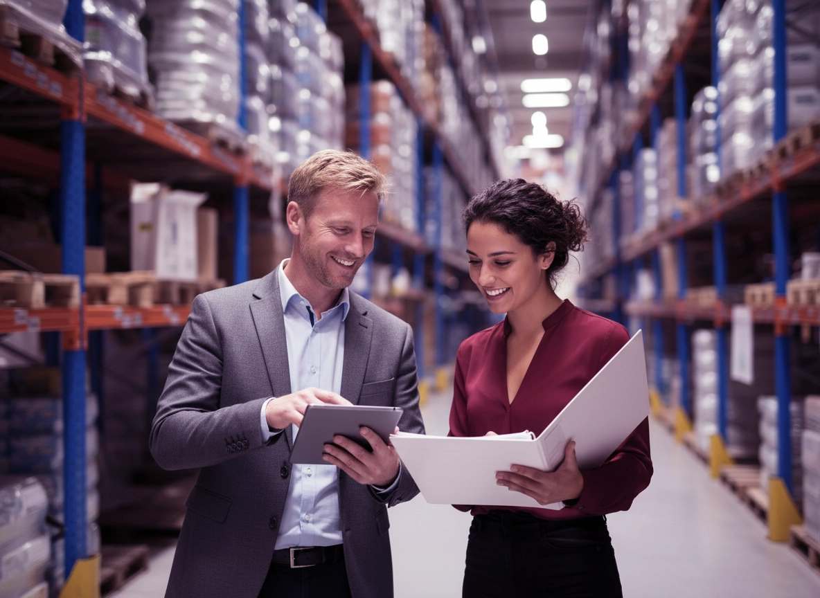 Purple gradient background with a grid of logos including Amazon, eBay, Zalando, Veepee, and Laredoute surrounding a central button labeled MARKETPLACE with a house icon.