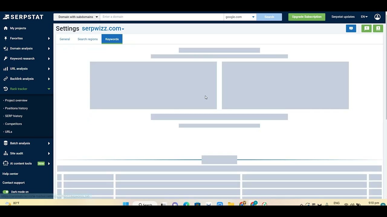 Rank Tracker Overview | Serpstat Tutorial