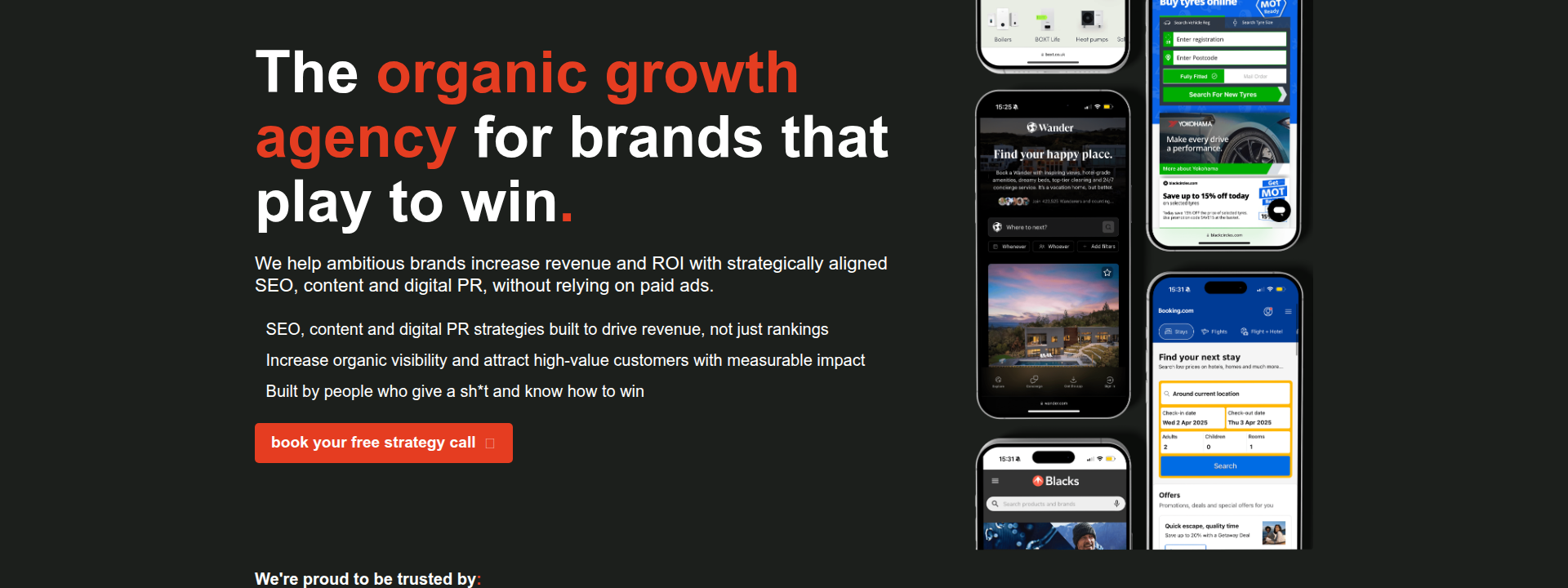 Digitaloft homepage hero section displaying main information