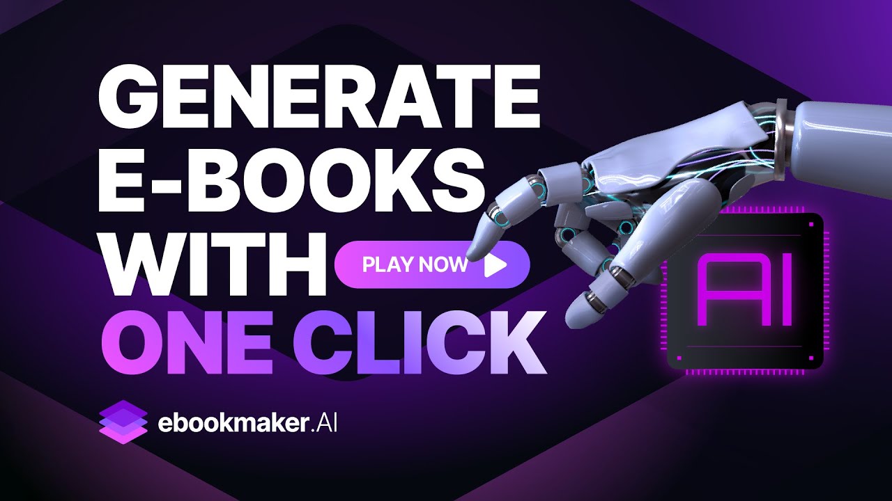 AI Ebooks Generator: transform your ideas into ebooks instantly with ebookmaker.AI