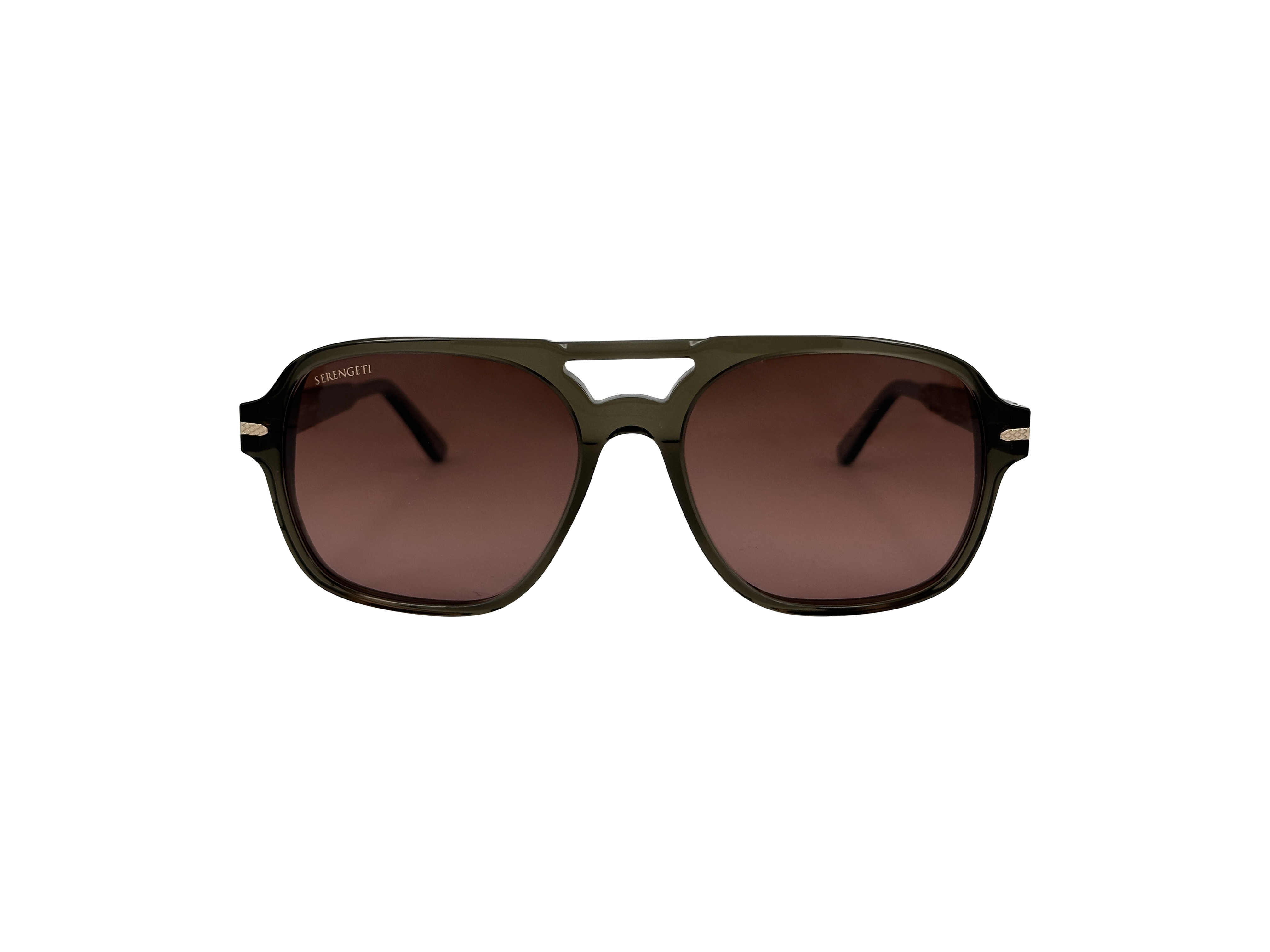 Serengeti Marco, Shiny dark green / Polarized Drivers Brown Gradien (57/18 - 145)