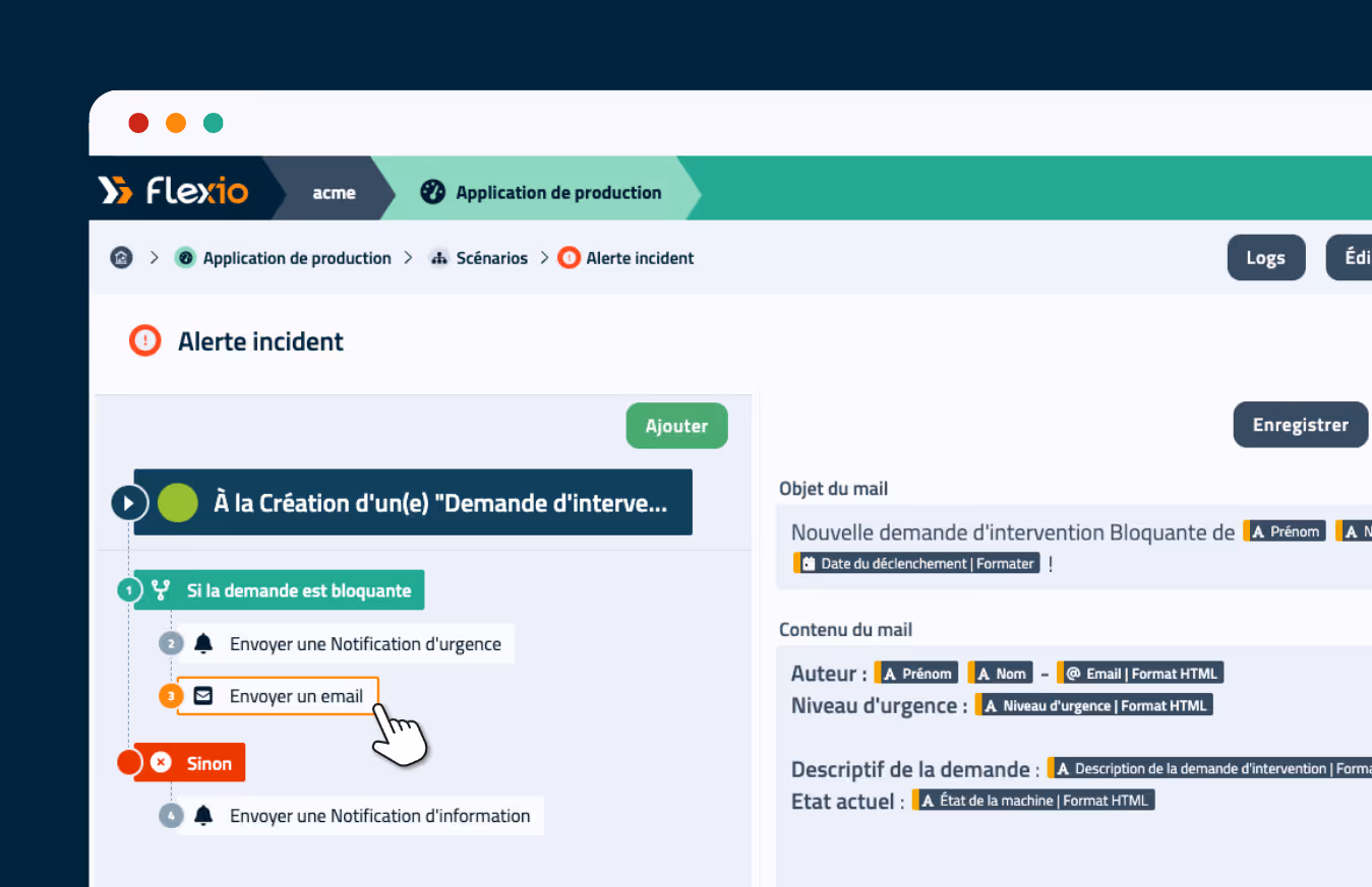 Workflow pour le suivi des retours et enquêtes terrain