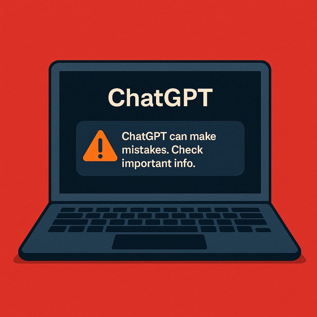 chatgpt can be wrong warning