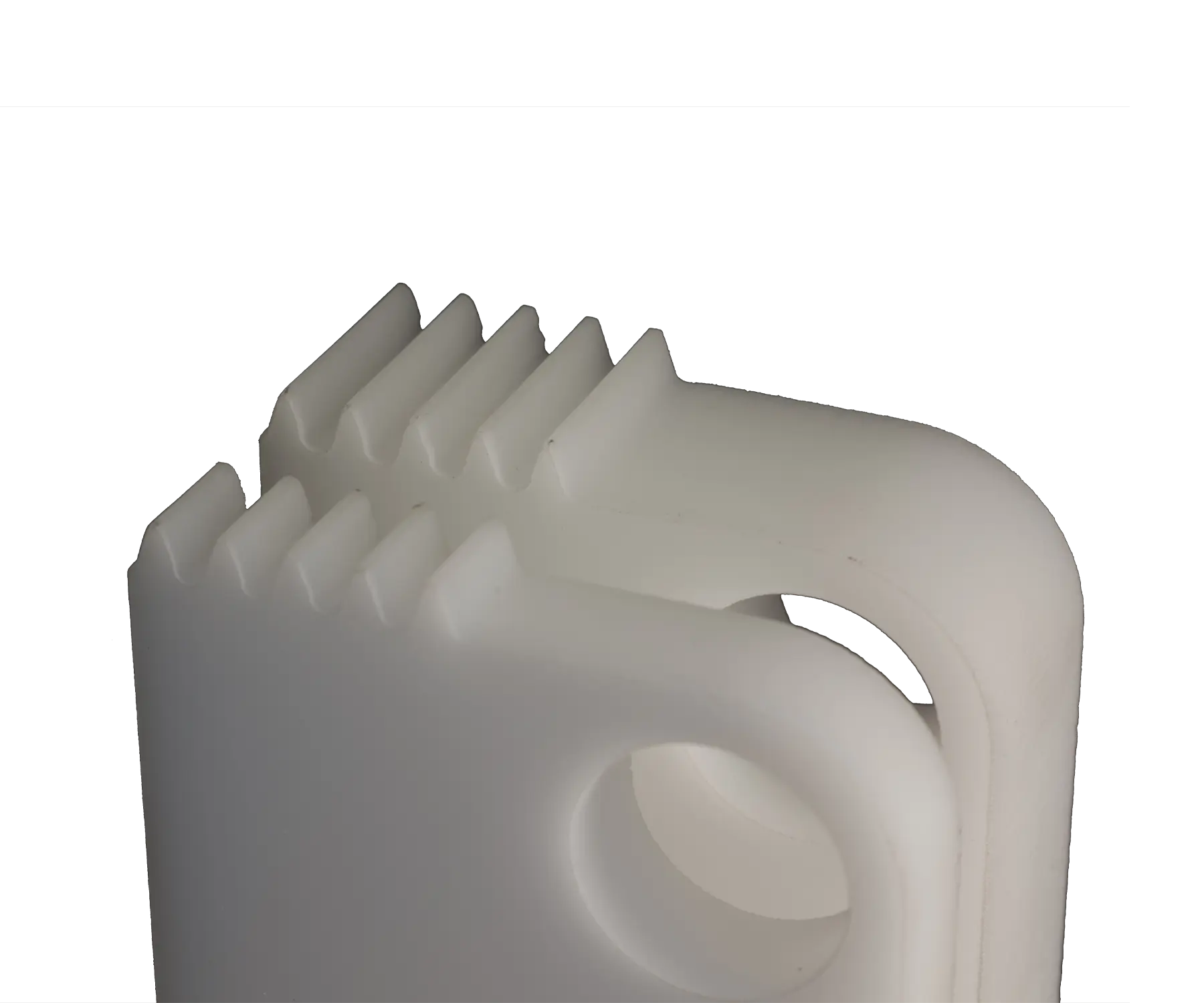 POM mit Wasserstrahl geschnitten in 10 mm und 20 mm.