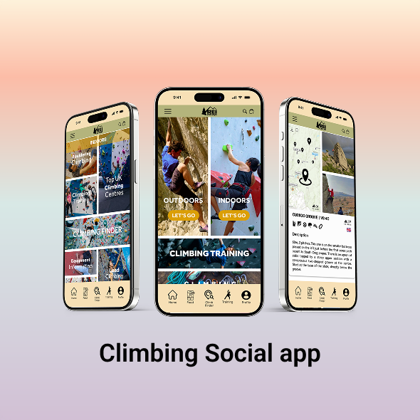 3 phones mockups standing