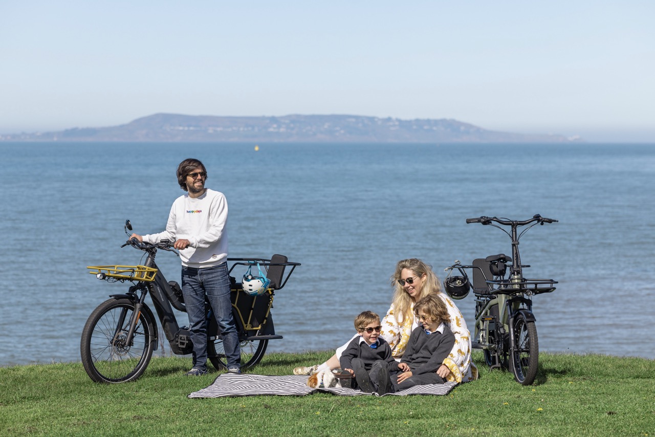 Real Irish family on a GreenAer cargo bike — photography by Cat Gundry-Beck