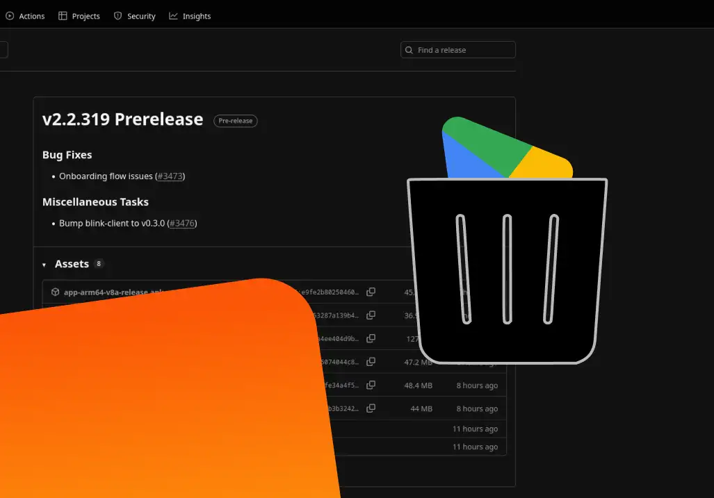 Blink Wallet utilisant Obtainium