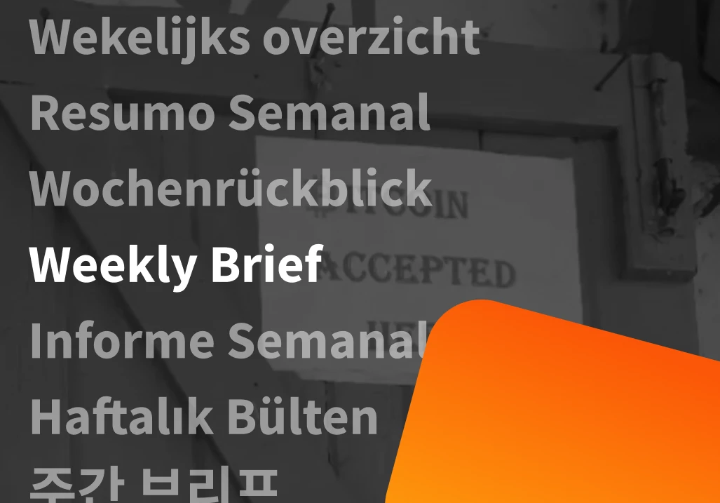 Weekly Brief 2026/26