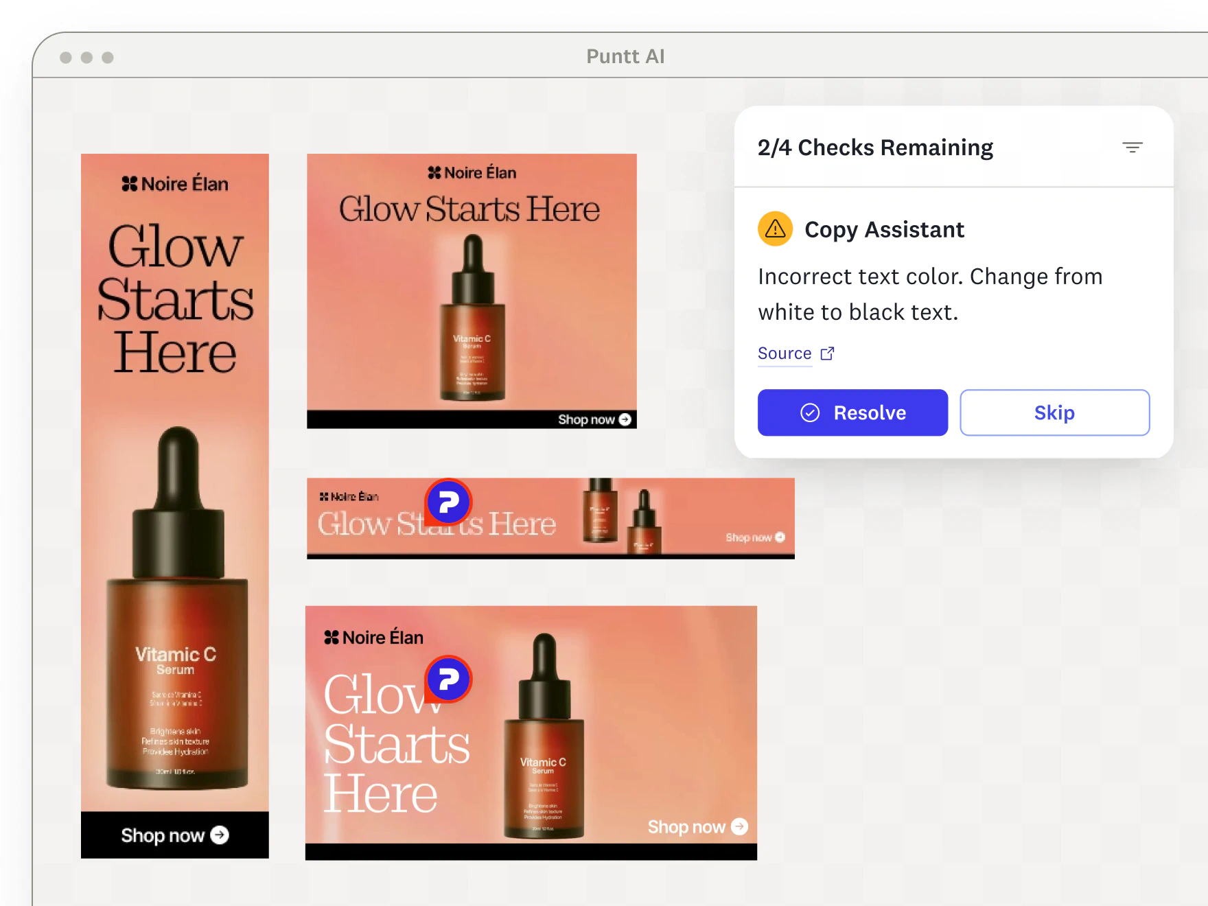 Smiling robot icon above three colorful rectangular chat or message boxes, each with a green checkmark indicating completion or approval.