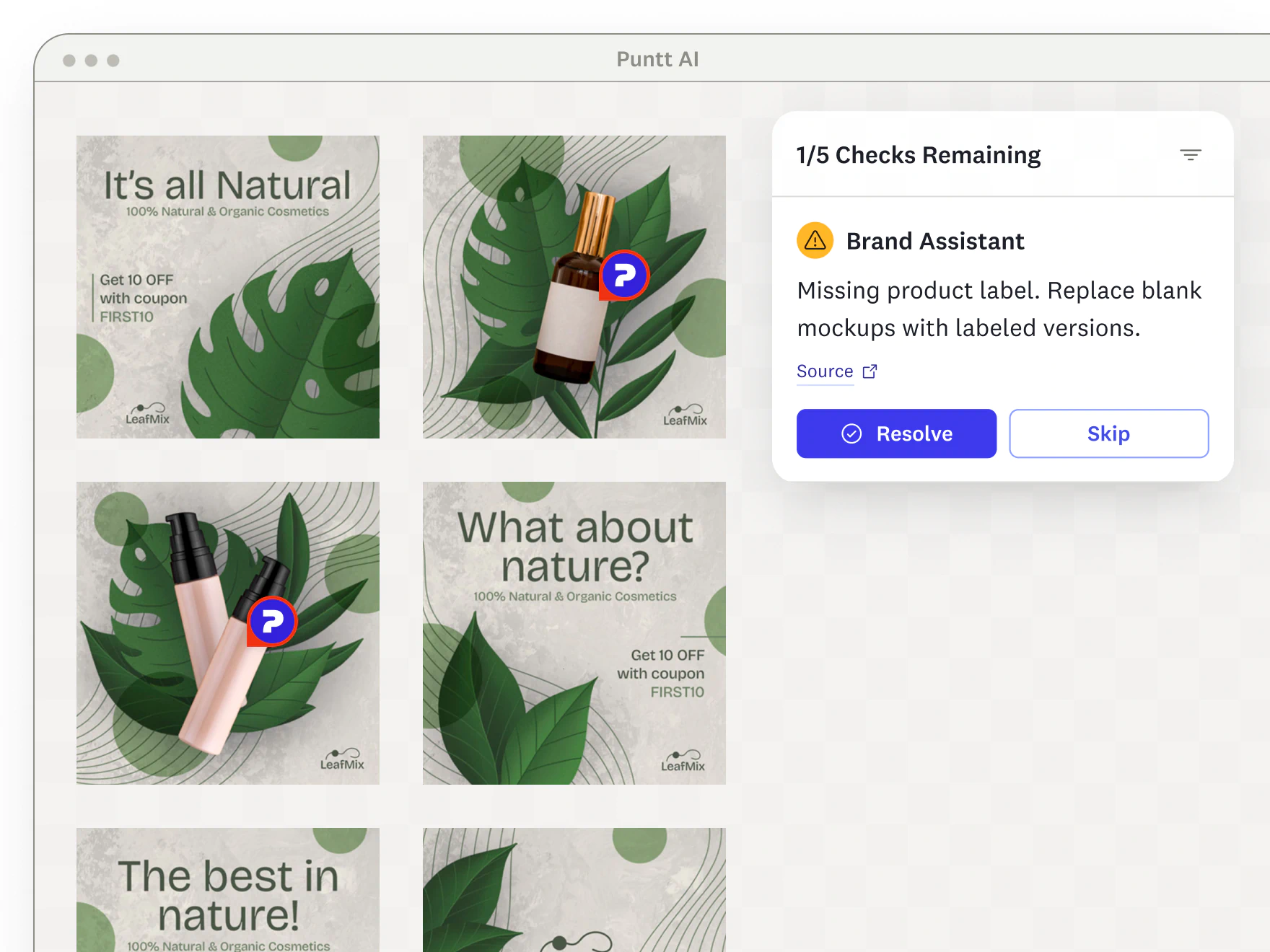 Webpage mockup with a blue header, navigation tabs, and highlighted text sections connected to warning and error message callouts.