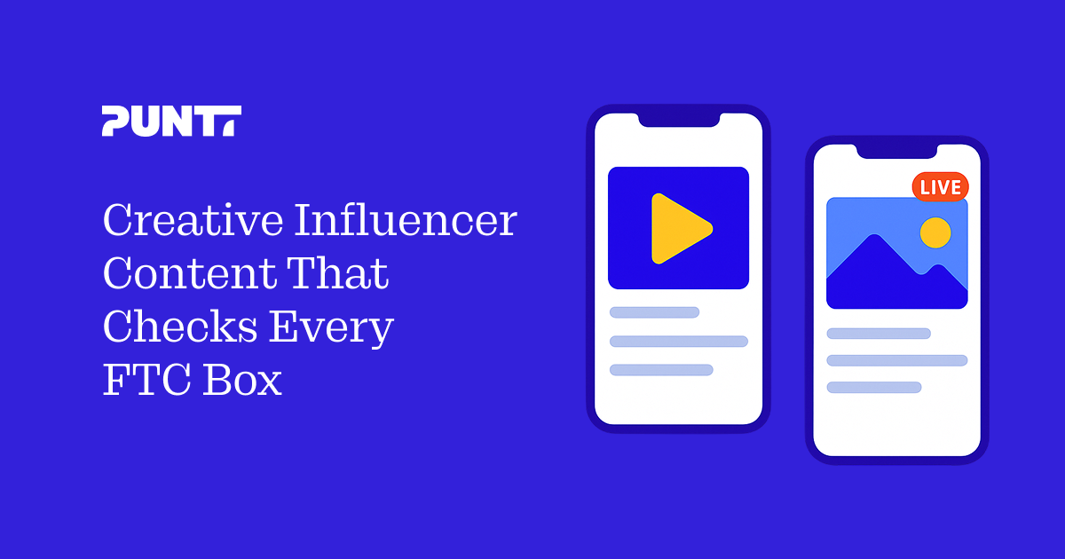 Two smartphones showing social media posts, one with a video play icon