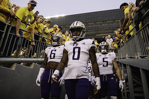 Excited fans celebrating in the stands, representing the energy of fan zones and interactive experiences that bring supporters closer to the game.
