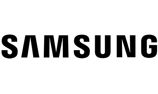 Black and white Samsung logo