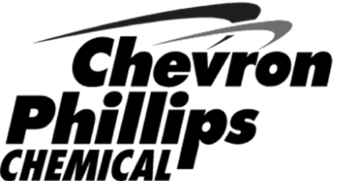 Black and white Chevron Phillips Chemical logo