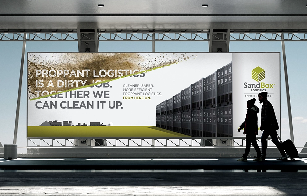 High-impact airport signage in a strategic, high-traffic placement with large-format creative to capture attention and extend brand reach