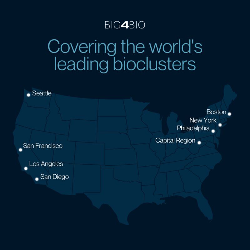 Big4Bio covers the leading U.S. bioclusters