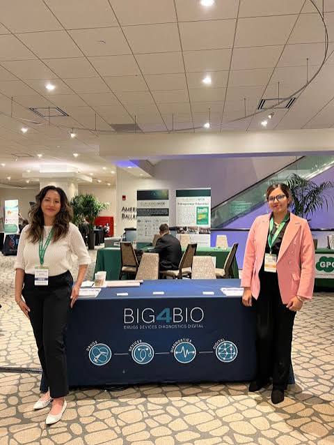The Big4Bio team at a conference booth