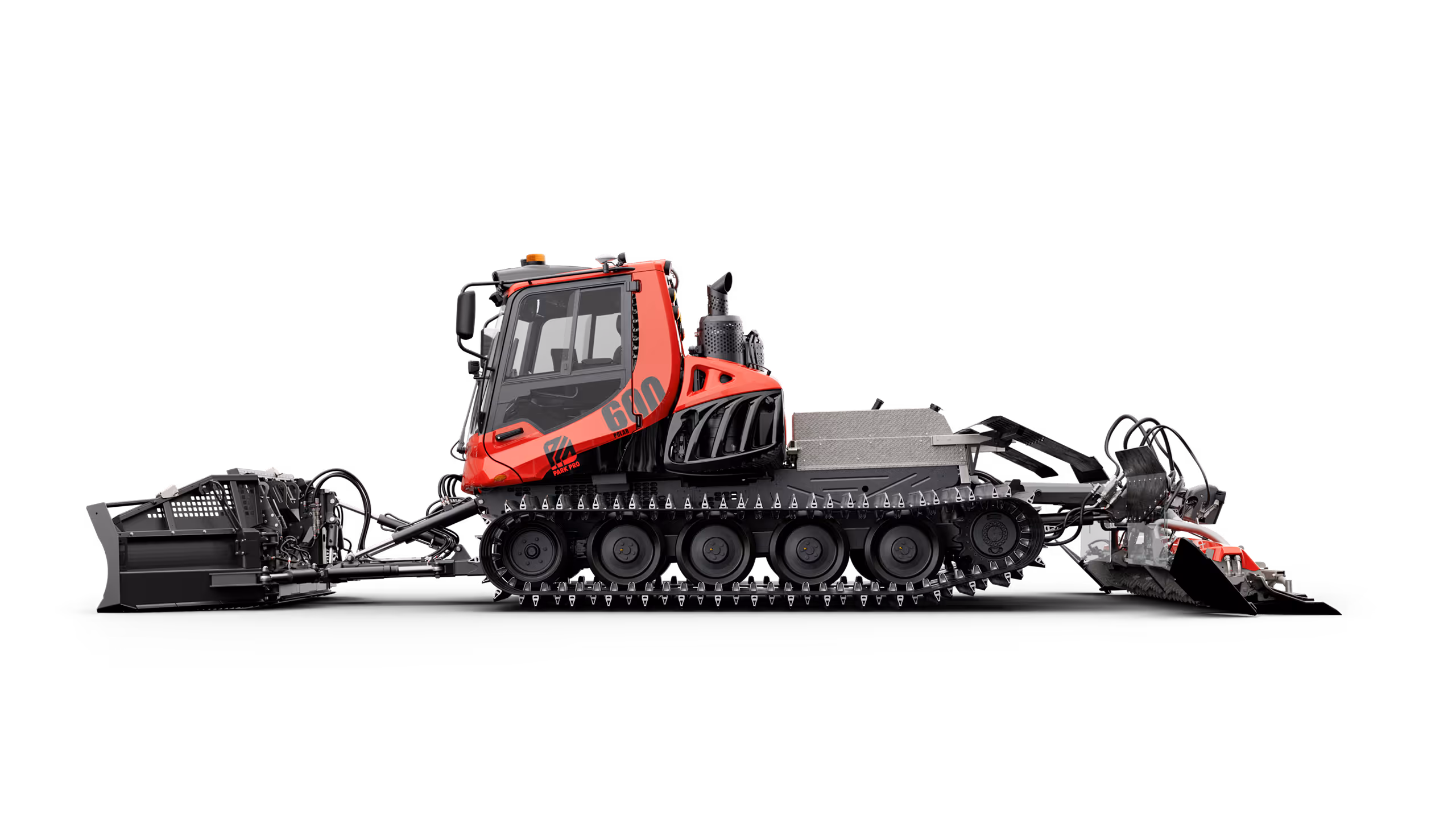PistenBully 600 Polar ParkPro in Seitansicht.