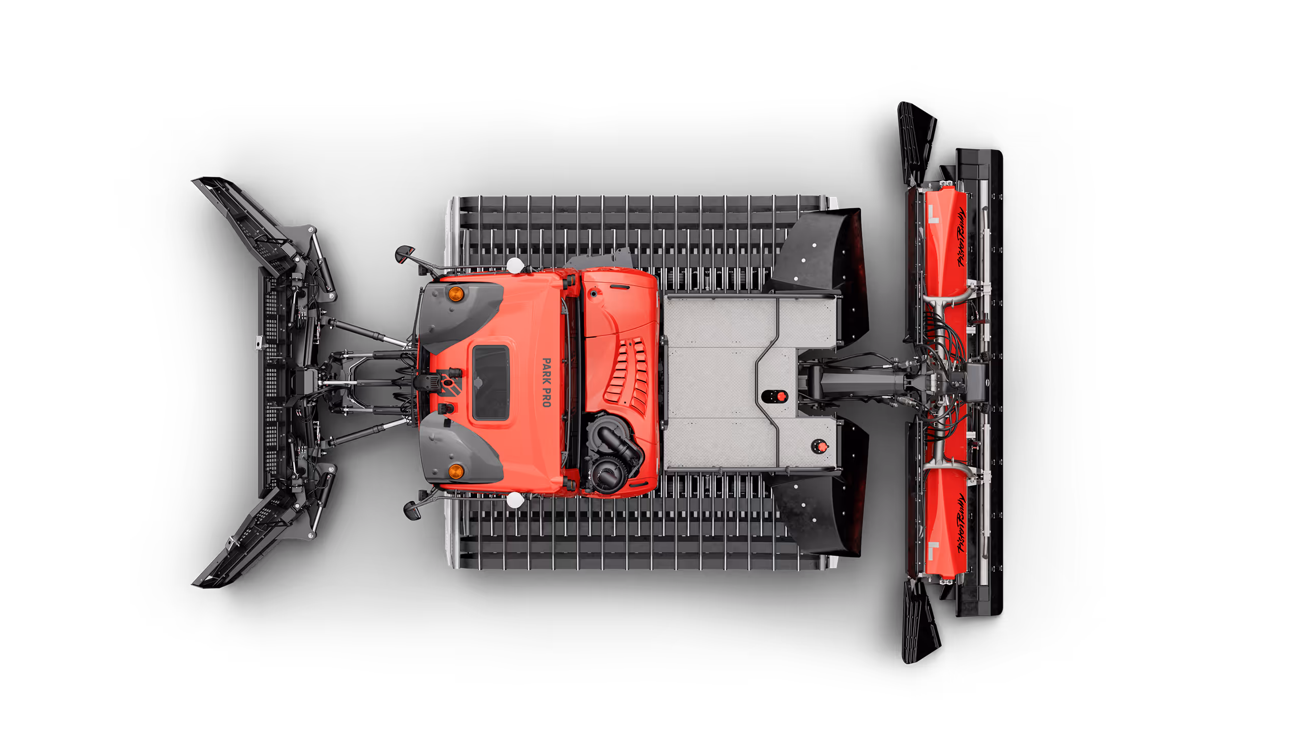 PistenBully 600 Polar ParkPro in Topansicht mit FullDeck-System.