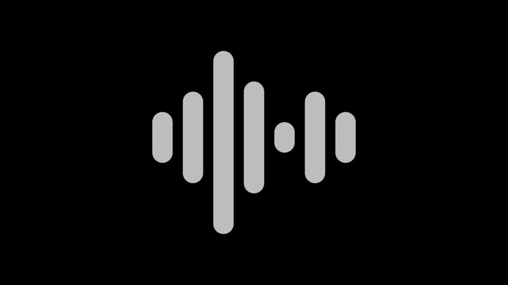 MUD Foundation Tolga Yayalar’s *Impulse Impromptu*, 2020, featuring a minimalist white waveform-like composition of vertical rounded bars centered on a black background.