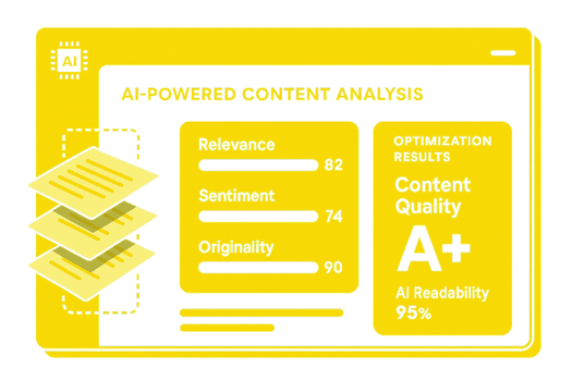 Eine Visualisierung zum Thema GEO-Audit & Analyse, welche die Relevanz aufzeigt.