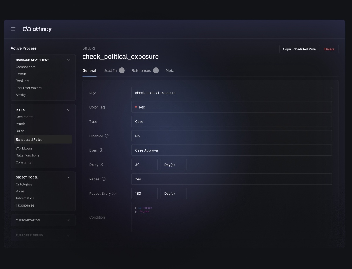 Atfinity Client Onboarding Platform Screenshot