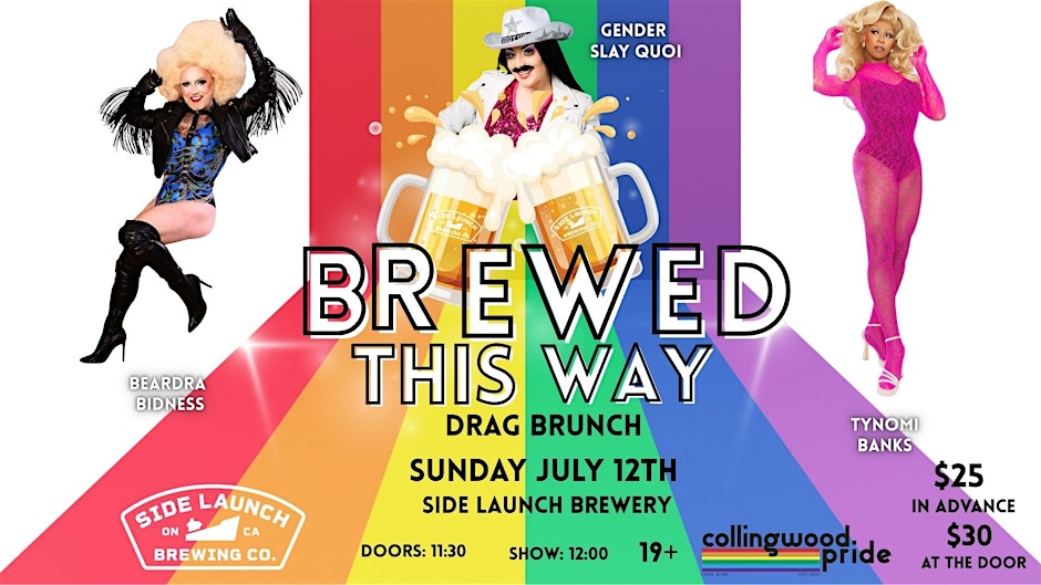 Brewed This Way - Drag Brunch at Side Launch Brewery