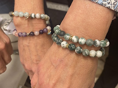 Mini Gemstone Bracelet or Ring Workshop with Ice Cream kawartha dairy