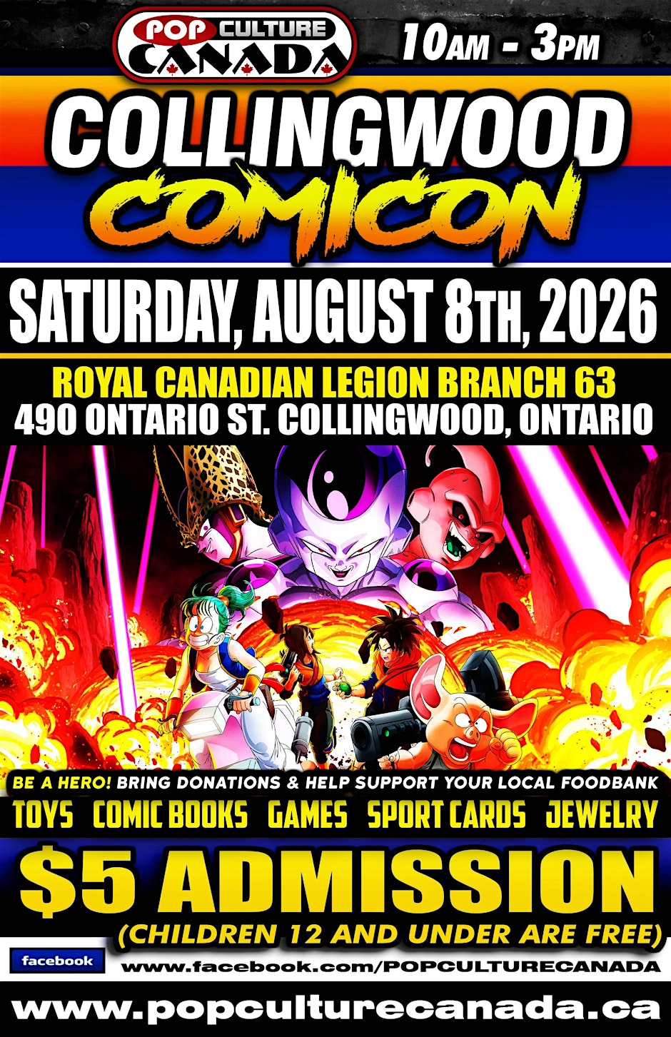 COLLINGWOOD COMICON : AUGUST 8TH 2026 : COMIC CON