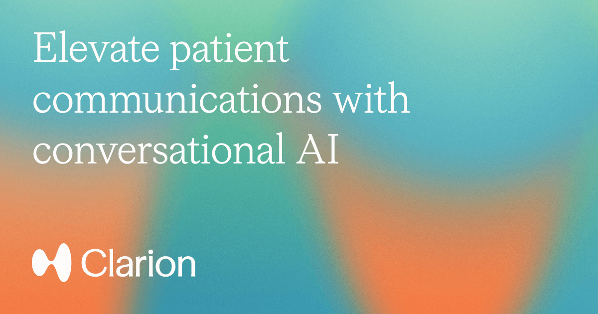 Clarion Automate phone based workflows with conversational AI logo