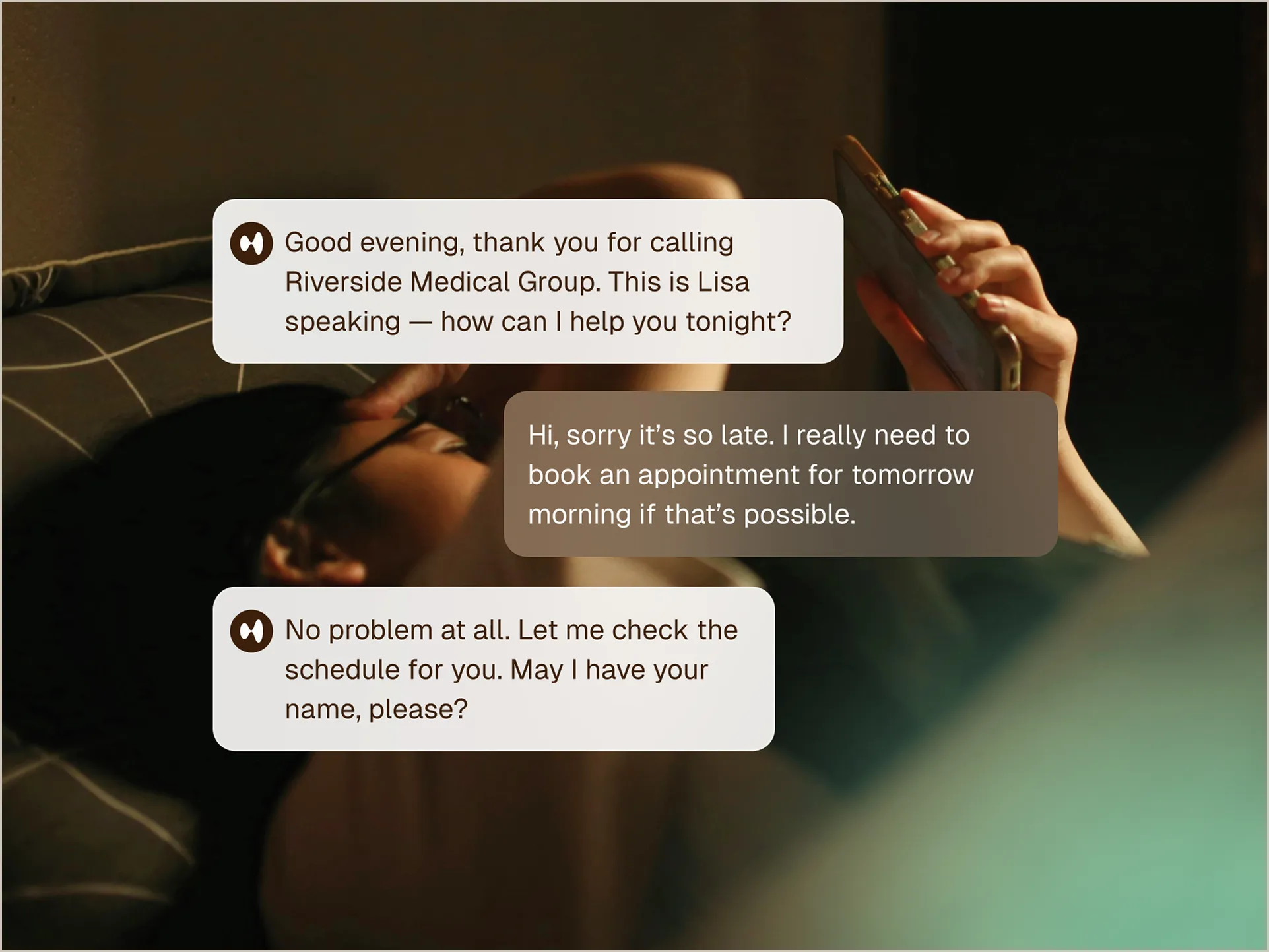 Build patient trust by giving dermatology patients round-the-clock support across voice, text, and web, all while maintaining consistent, high-quality experiences.