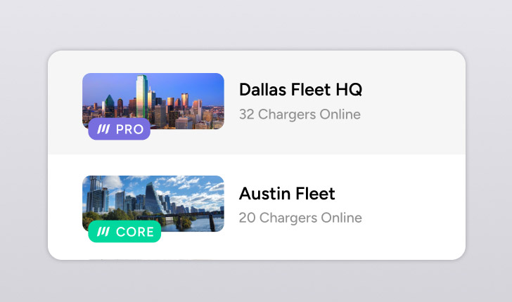 AmpUp Dashboard for Fleet EV Charging