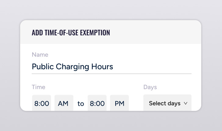 EV charging access control options for diverse deployments with AmpUp