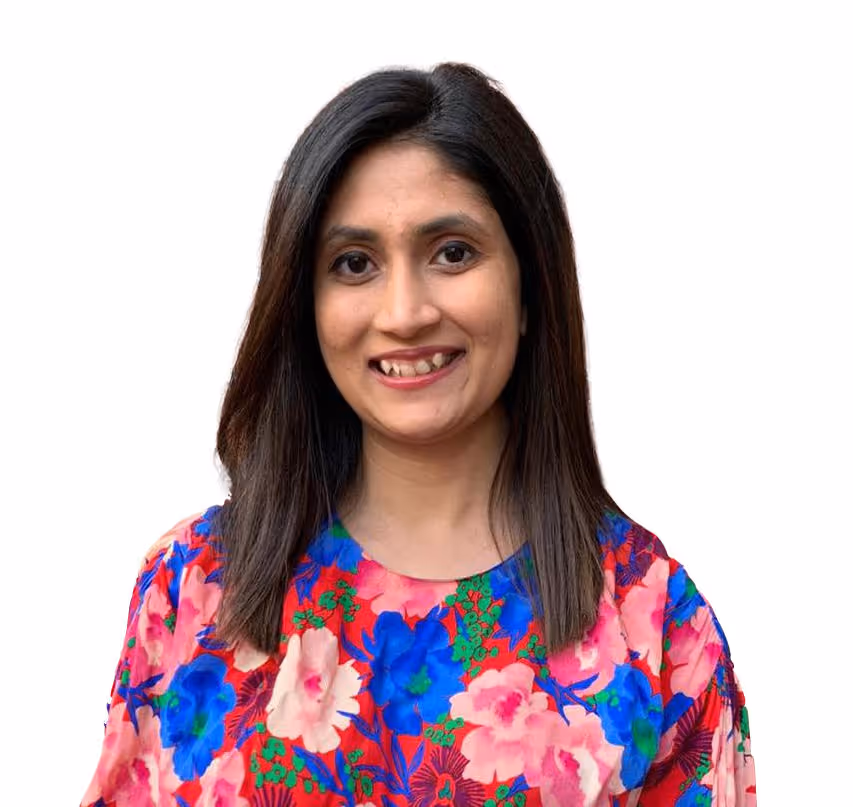 This image is representing Pooja an in-home physiotherapist that work with us 