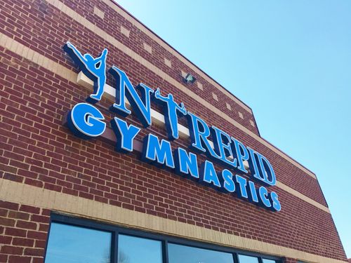 intrepid gymnastics horn lake 3D letters