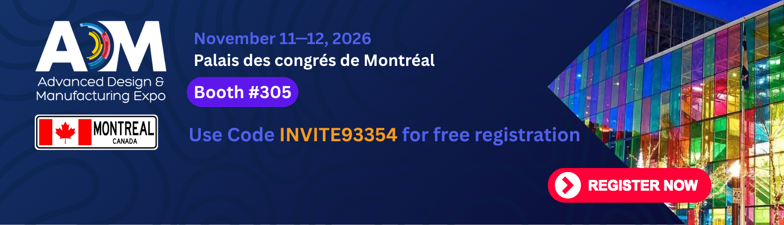 Advanced Design & Manufacturing Expo (ADM) Montréal 2026