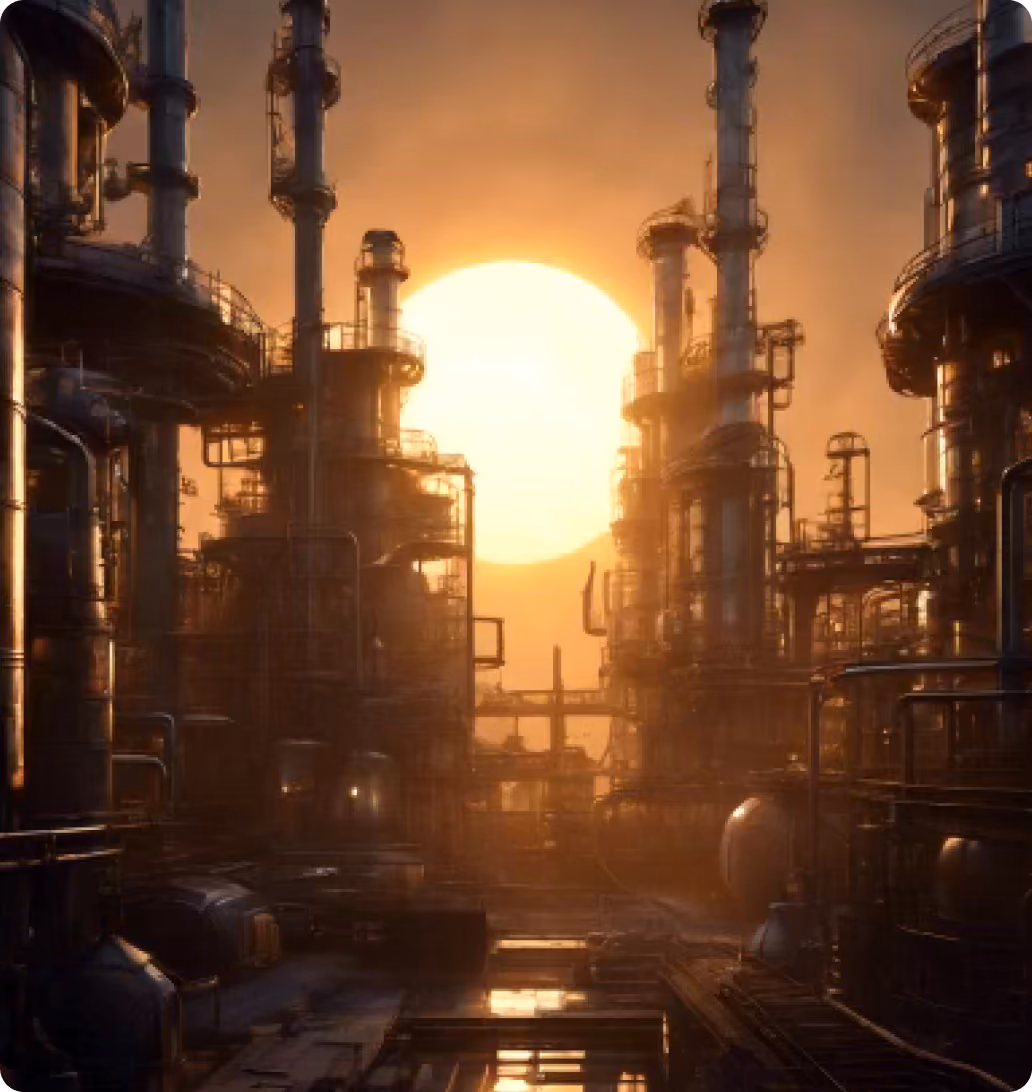 Futuristic industrial image